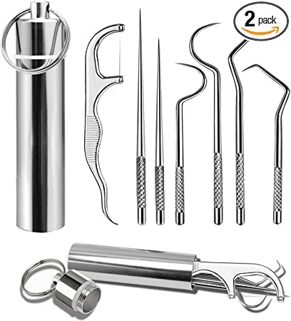 Toothpick Set made of stainless steel, 7 pieces (buy 1, get 1 free)