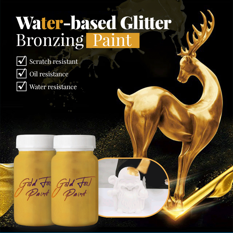WATER-BASED GLITTER BRONZING PAINT