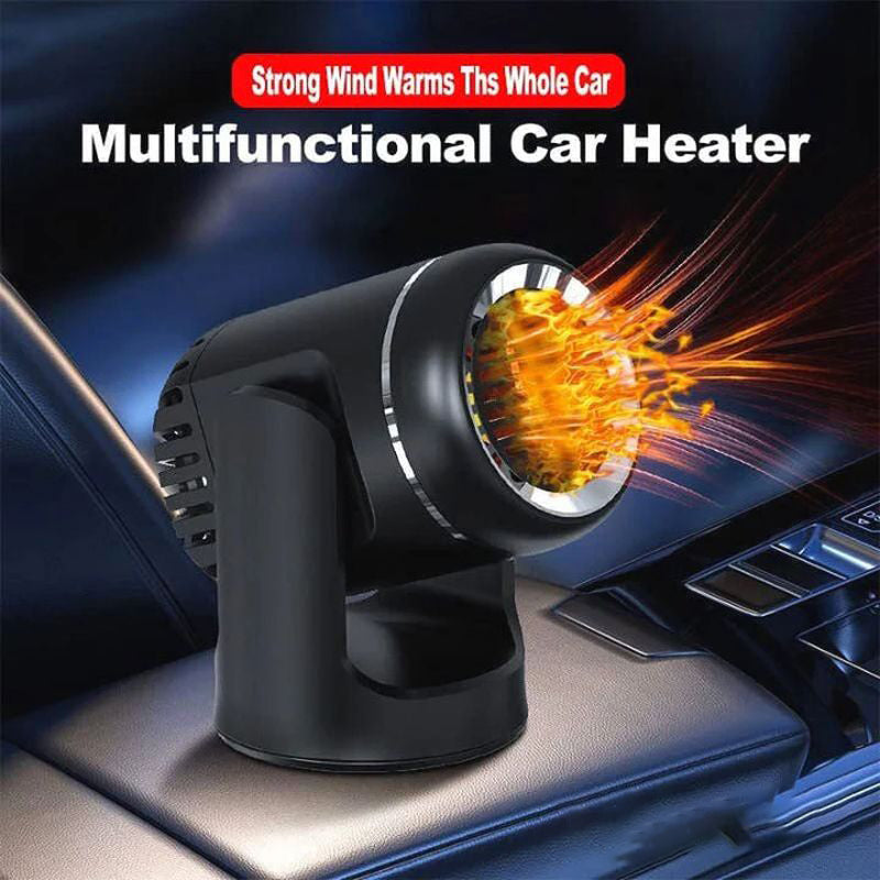 Portable 360° rotating car heater