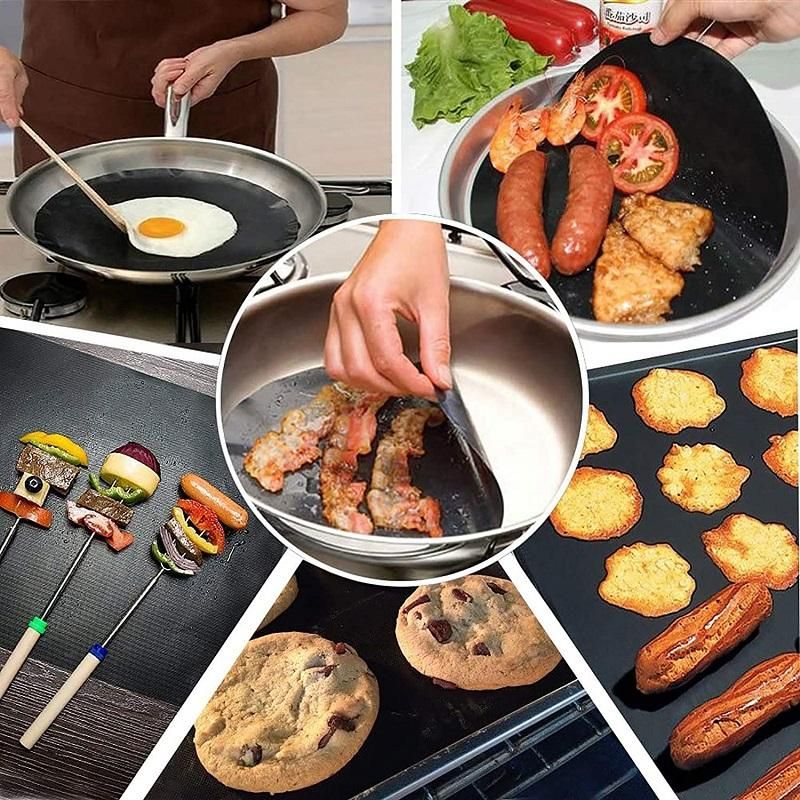 Non-adhesive Grill mats with Cutting box