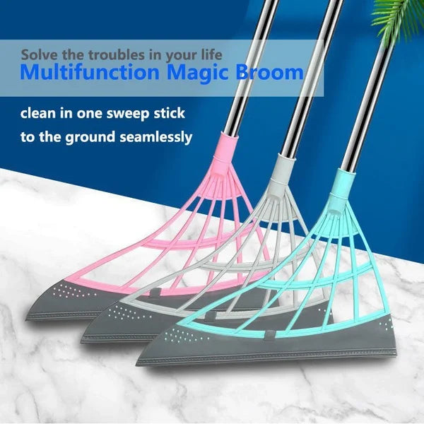 Squeeze Silicone Broom Sweeping Water and Pet Hair