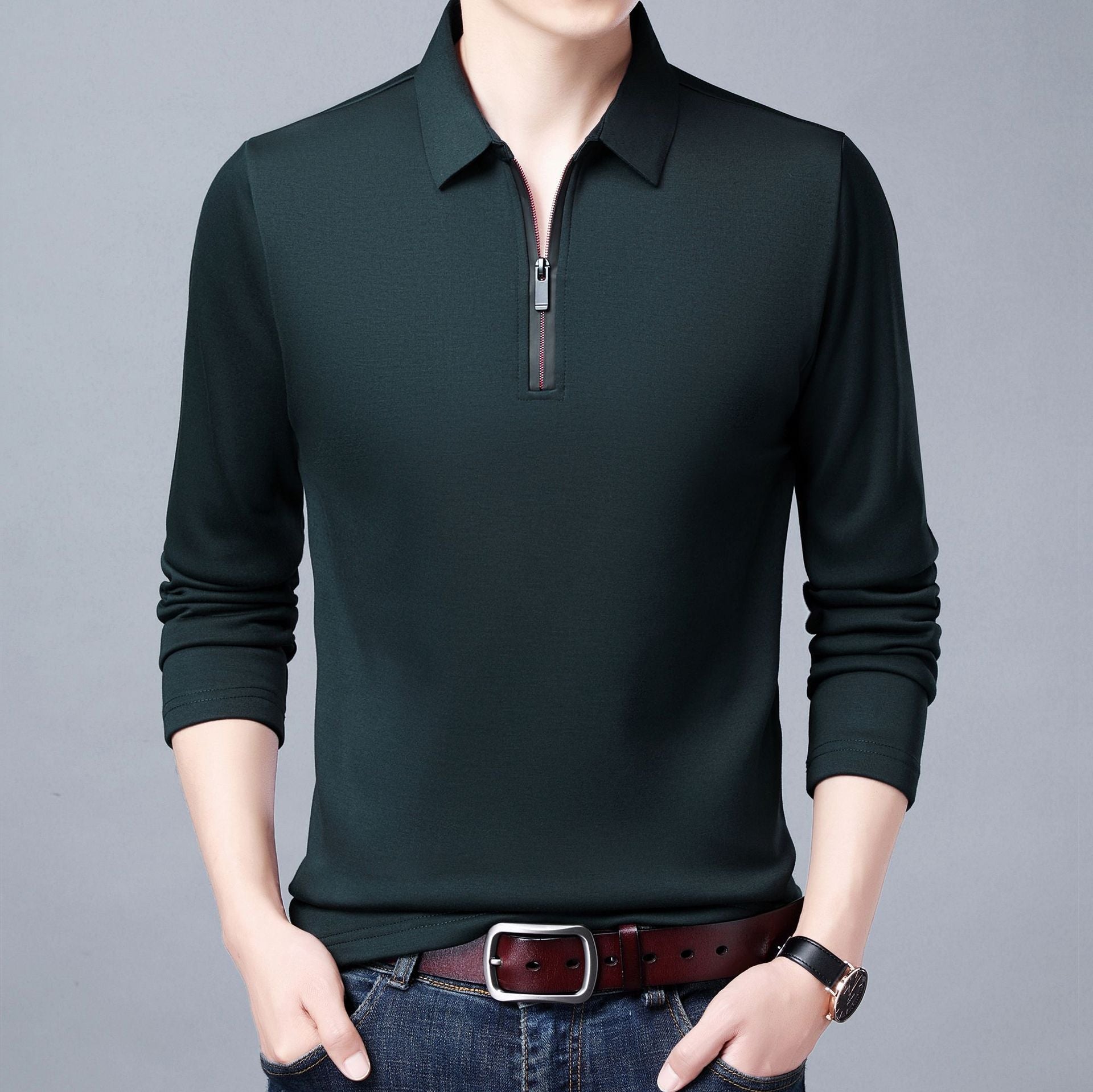 New Men's Long Sleeve POLO Shirts