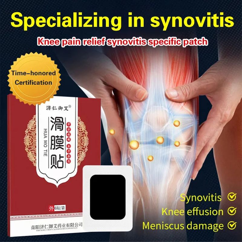 Specific pain relief patch for knee synovitis