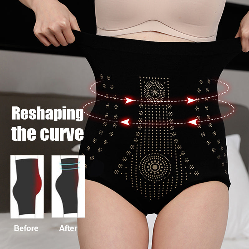 Powerful waistband slimming and hip lifting briefs
