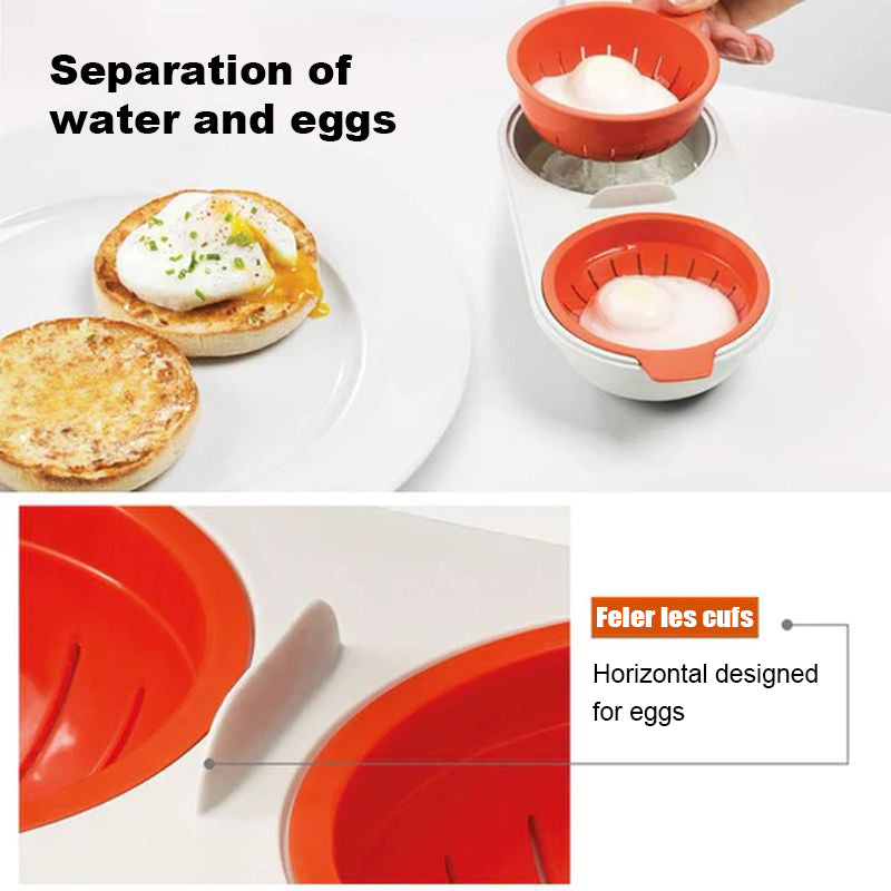 Portable microwave egg cooker