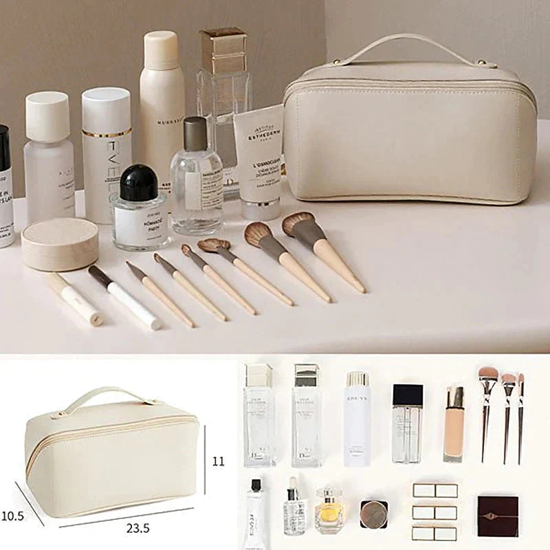 Large capacity makeup bag for travel