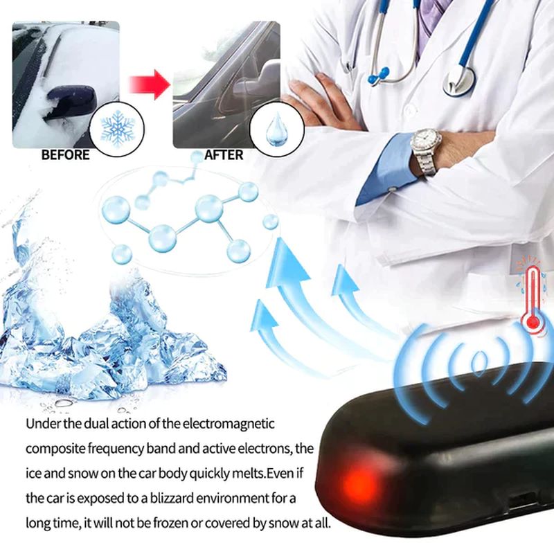 Molecular electromagnetic interference Anti-freeze snow removal tool