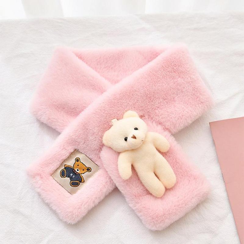 Cute Teddy Bear Plush Bib for Adult and Baby