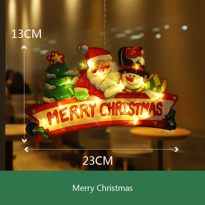 Christmas window hanging light