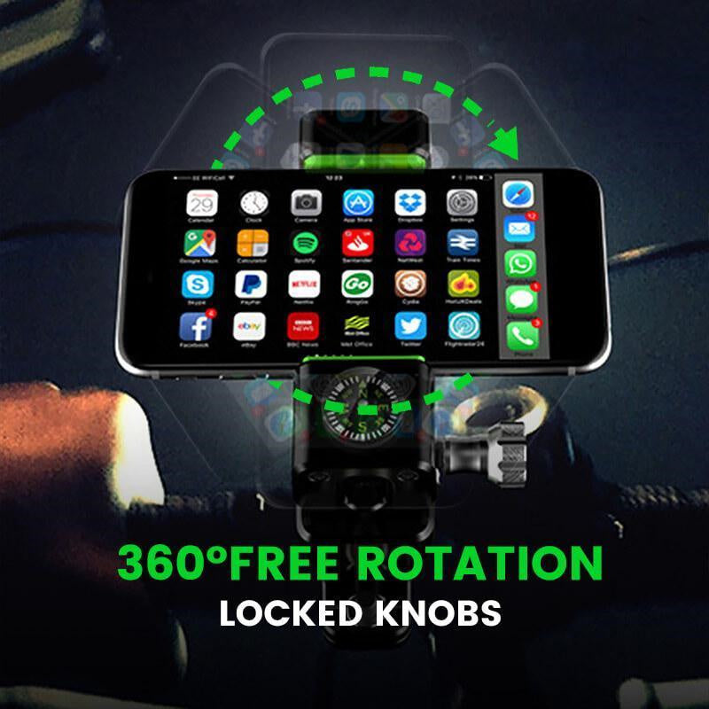 Cycling Illuminated Compass Phone Holder