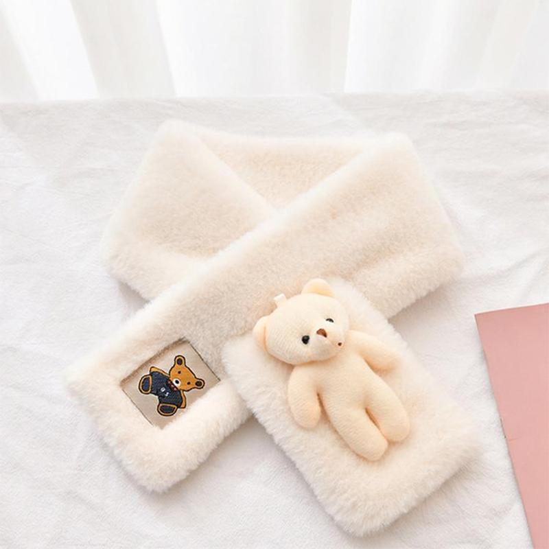 Cute Teddy Bear Plush Bib for Adult and Baby