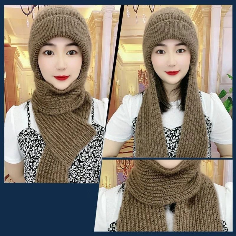 Warm and windproof ear protection scarf
