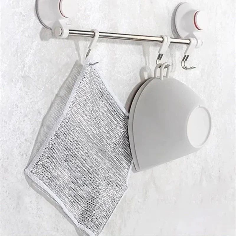 Versatile wire dishcloths for wet and dry