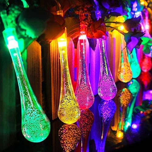 Water Drop Solar String Lights