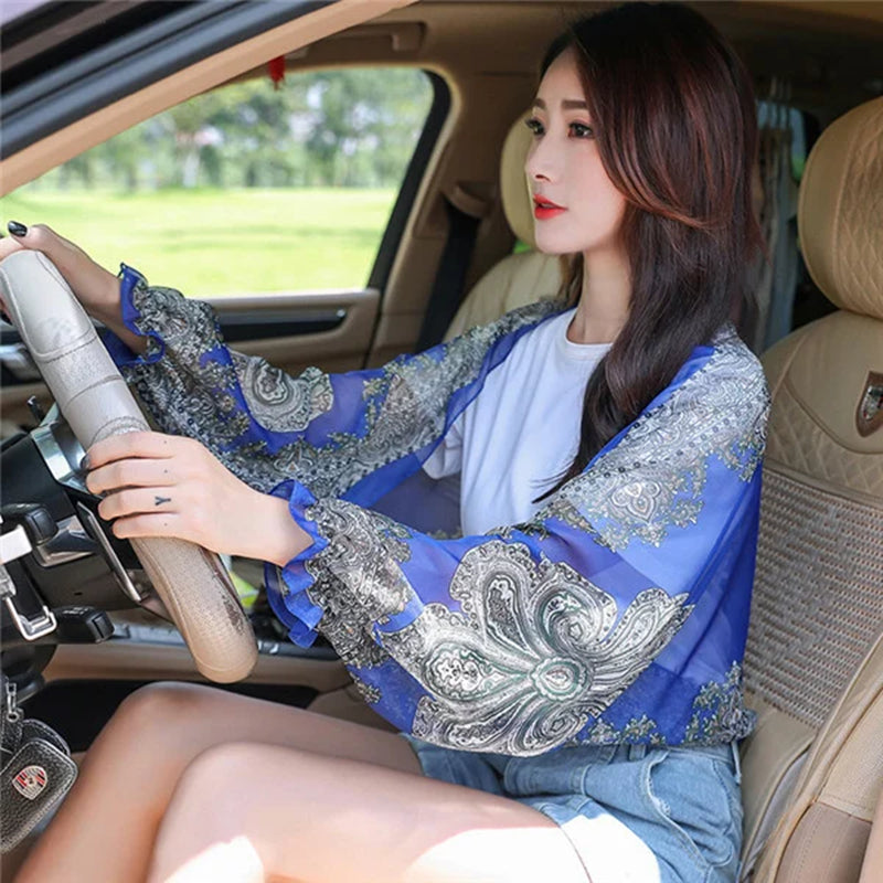 Women's Driving/Travel Sun Shawl