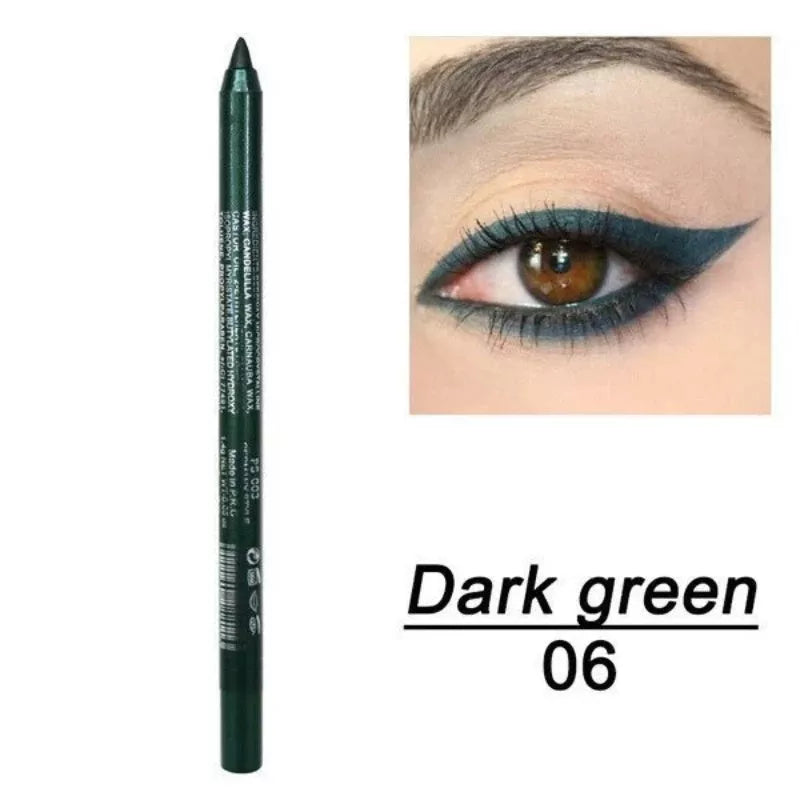 Long-lasting colored eyeliner