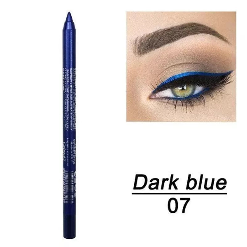 Long-lasting colored eyeliner