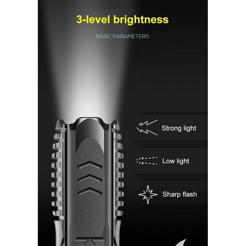 Multifunctional rechargeable flashlight